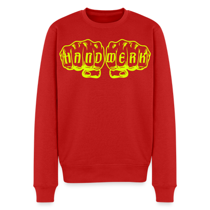 Unisex Premium Pullover "Metallbauer" neongelb Rot Männer Premium Pullover