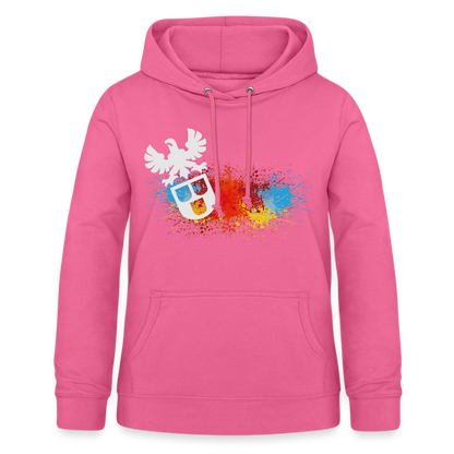 Frauen Hoodie "Maler-Splash" Pink Frauen Hoodie