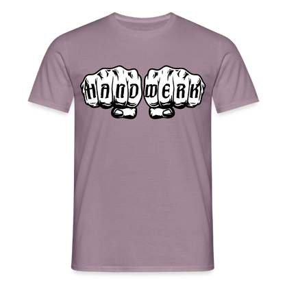 Unisex T-Shirt "Handwerk" Lilagrau Männer T-Shirt