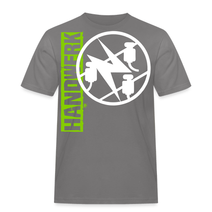 Unisex Workwear T-Shirt "Elektriker" Grau Männer Workwear T-Shirt