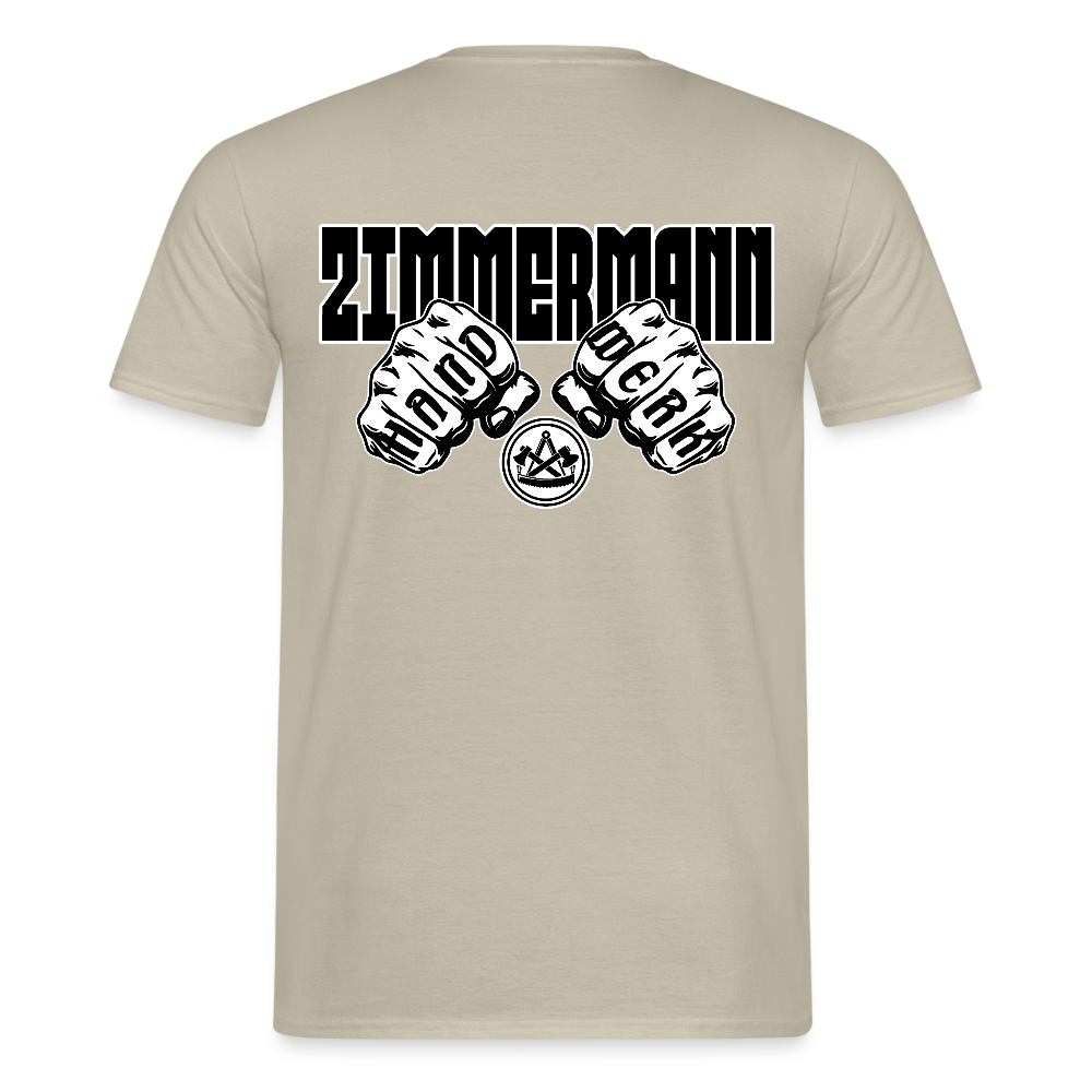 Unisex T-Shirt "Zimmermann" Sandbeige Männer T-Shirt