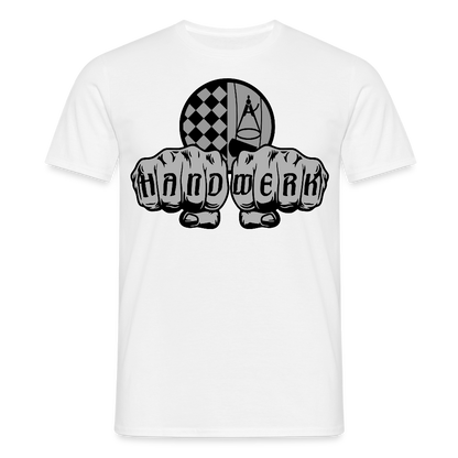 Unisex T-Shirt "Bodenleger" Weiß Männer T-Shirt
