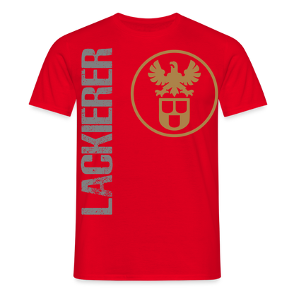 Unisex T-Shirt "Lackierer" Rot Männer T-Shirt