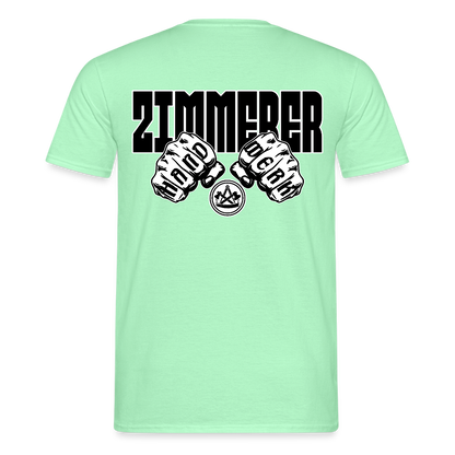 Unisex T-Shirt "Zimmerer" (beidseitig bedruckt) Mintgrün Männer T-Shirt