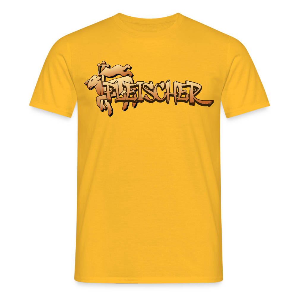 Unisex T-Shirt "Fleischer" Gelb Männer T-Shirt