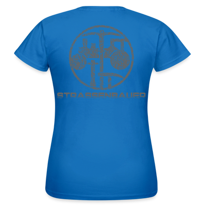 Frauen T-Shirt "Strassenbauer" Royalblau Frauen T-Shirt