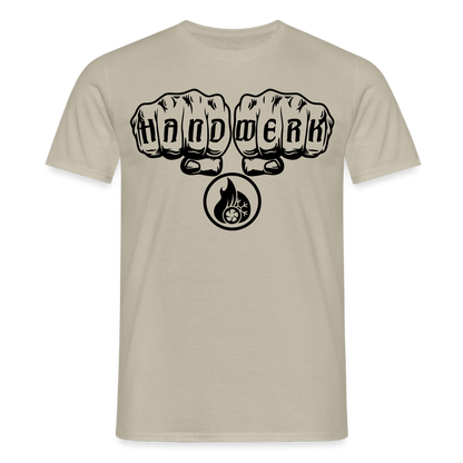 Unisex T-Shirt "Klimatechniker" Sandbeige Männer T-Shirt