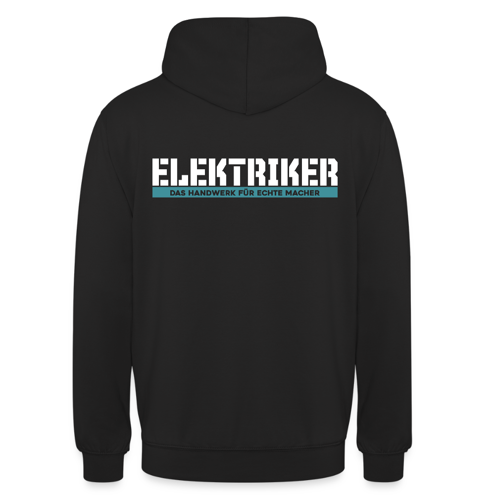 Unisex Hoodie HW-300 | MACHER "Elektriker" Schwarz Unisex Hoodie {{ color }}
