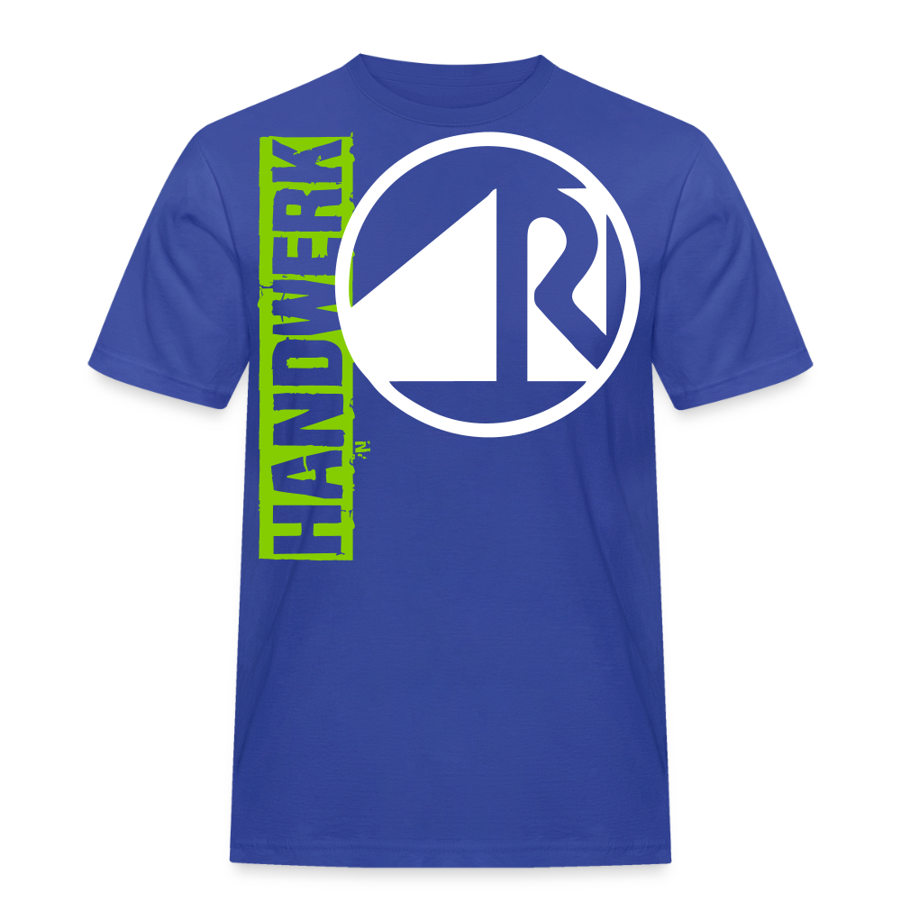 Unisex Workwear T-Shirt "Raumausstatter" Royalblau Männer Workwear T-Shirt