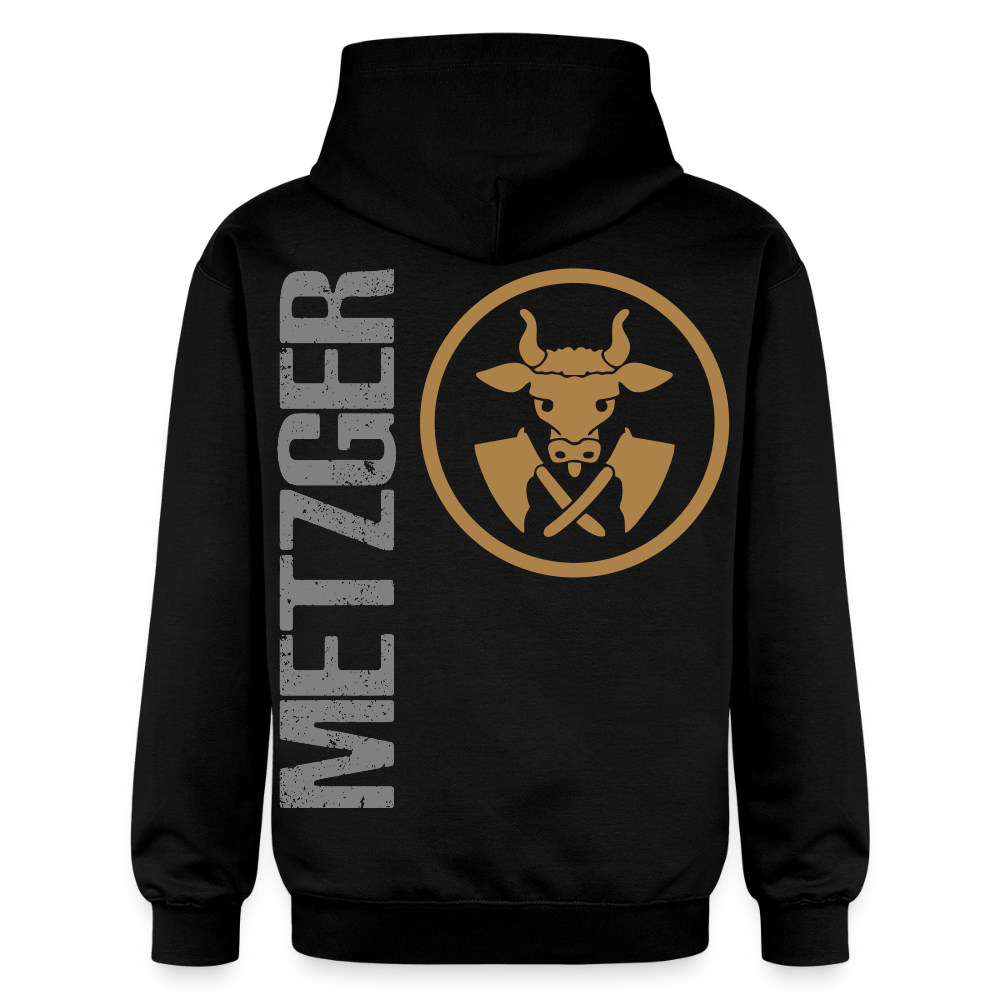 Gildan Unisex Softstyle® "Metzger" Schwarz Gildan Unisex Softstyle® Midweight Hoodie
