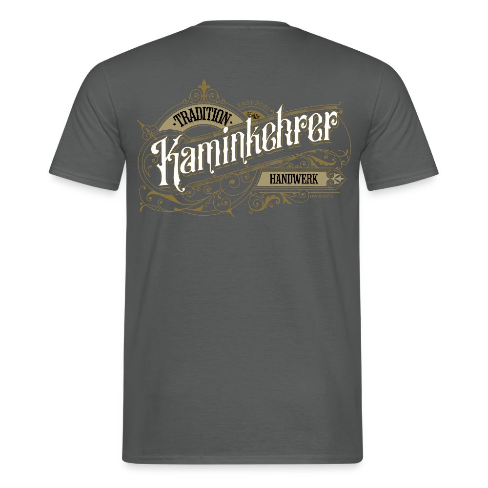 Unisex T-Shirt "Kaminkehrer" Nostalgie Handwerk Anthrazit Männer T-Shirt