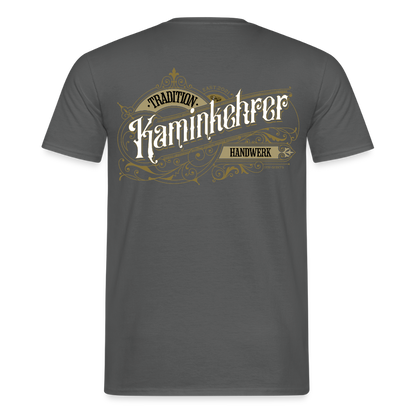 Unisex T-Shirt "Kaminkehrer" Nostalgie Handwerk Anthrazit Männer T-Shirt