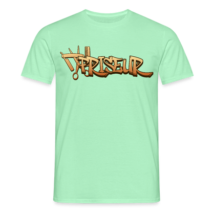 Unisex T-Shirt "Friseur" Mintgrün Männer T-Shirt