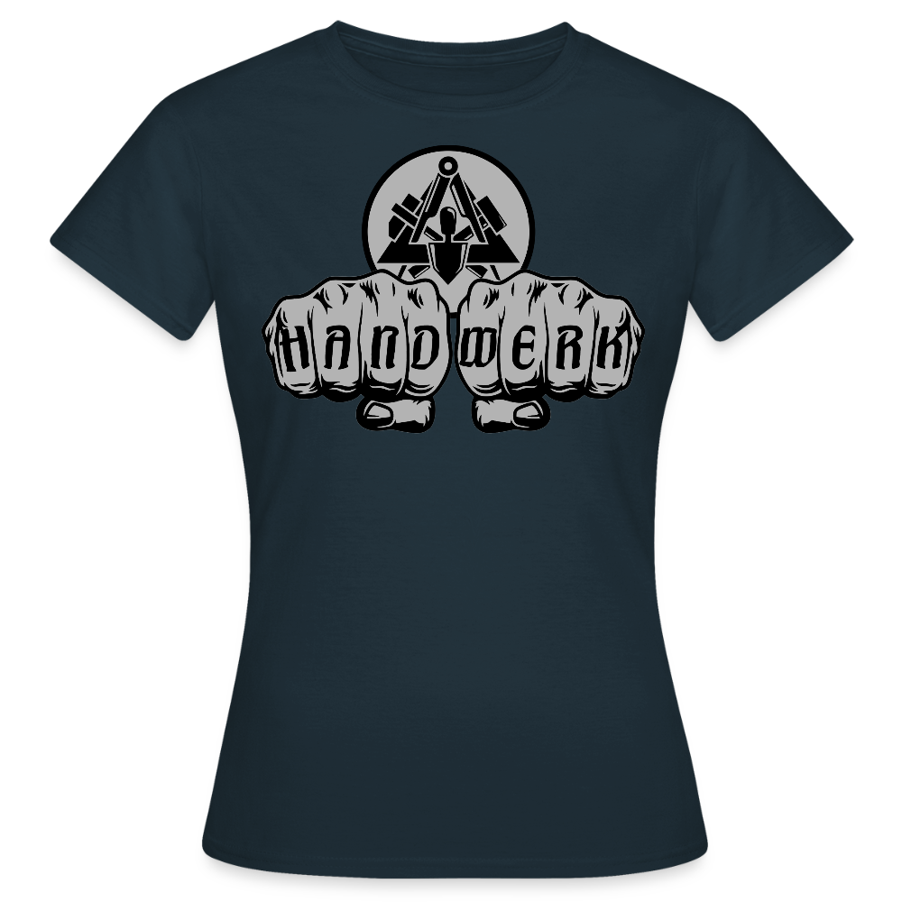 Frauen T-Shirt "Maurer" Navy Frauen T-Shirt