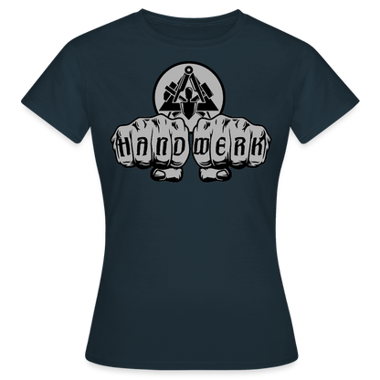 Frauen T-Shirt "Maurer" Navy Frauen T-Shirt