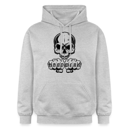 Gildan Unisex Softstyle® "Skull-Handwerk" Hellgrau meliert Gildan Unisex Softstyle® Midweight Hoodie