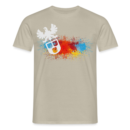 Unisex T-Shirt "Splash-Maler" Sandbeige Männer T-Shirt