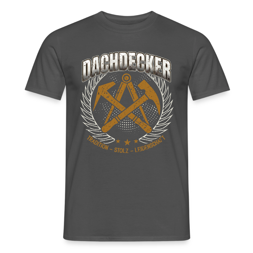 Unisex Dachdecker T-Shirt von Spreadconnect mit Tradition-Design, zeigt das stilvolle, bequeme Baumwollshirt für Männer.