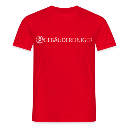 Unisex T-Shirt "Gebäudereiniger" Rot Männer T-Shirt