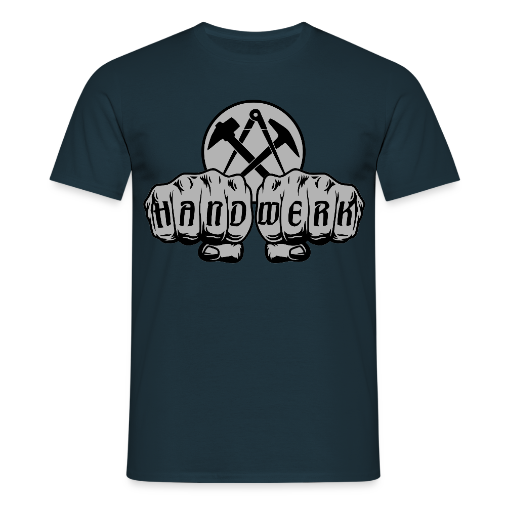 Unisex T-Shirt "Dachdecker" Navy Männer T-Shirt