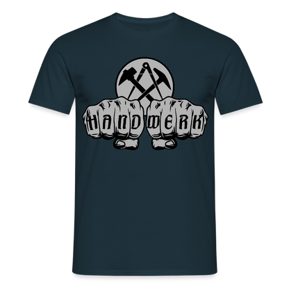 Unisex T-Shirt "Dachdecker" Navy Männer T-Shirt