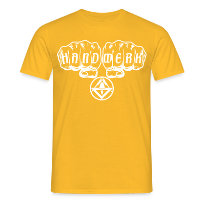 Unisex T-Shirt "Stuckateur" Gelb Männer T-Shirt