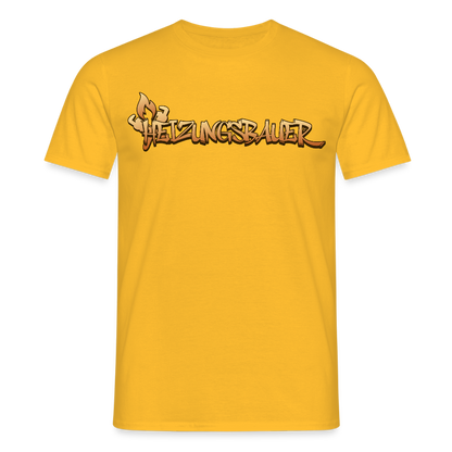 Unisex T-Shirt "Heizungsbauer" Gelb Männer T-Shirt