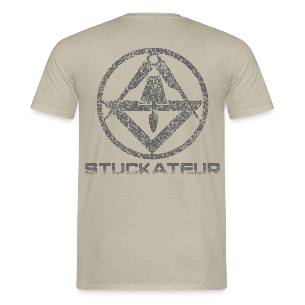 Unisex T-Shirt "Stuckateur" Sandbeige Männer T-Shirt