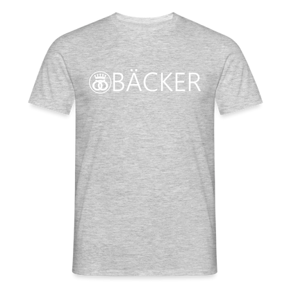 Unisex T-Shirt "Bäcker" Grau meliert Männer T-Shirt