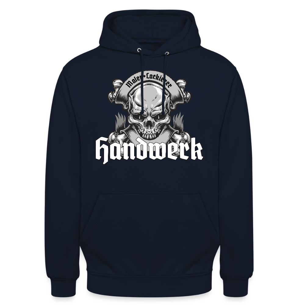 Unisex Hoodie "Skull-Maler/Lackierer" Navy Unisex Hoodie