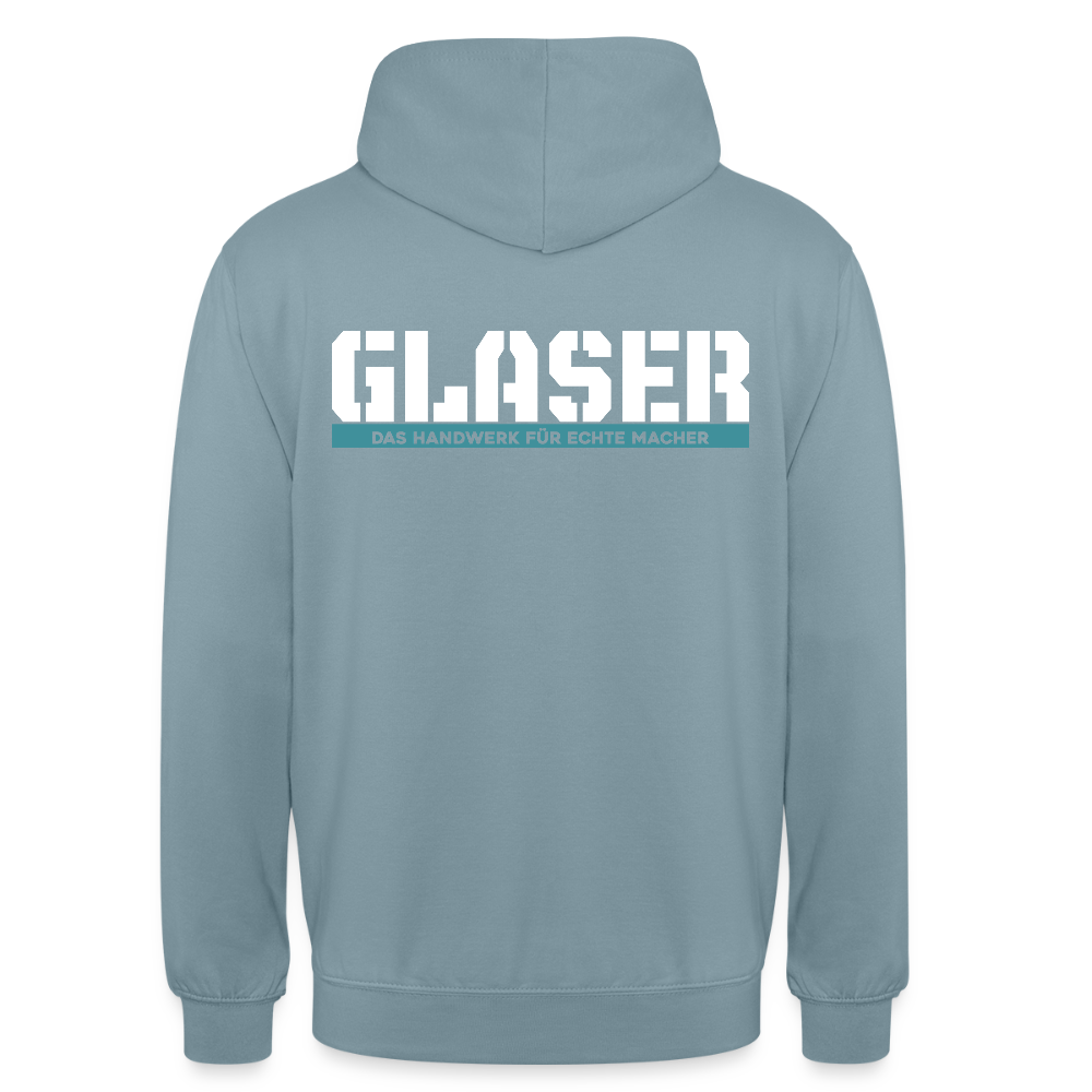 Unisex Hoodie HW-300 | MACHER "Glaser" Nebelblau Unisex Hoodie {{ color }}