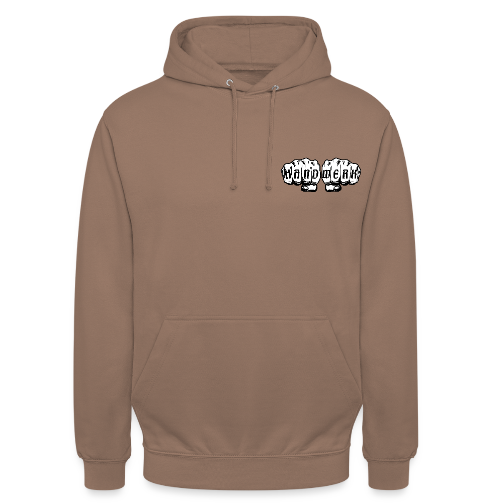 Unisex Hoodie "Drechsler" (beidseitig bedruckt) - Mokka