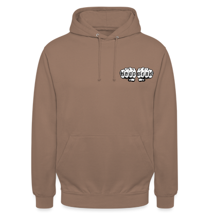 Unisex Hoodie "Drechsler" (beidseitig bedruckt) - Mokka