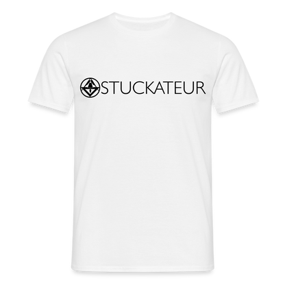 Unisex T-Shirt "Stuckateur" Weiß Männer T-Shirt