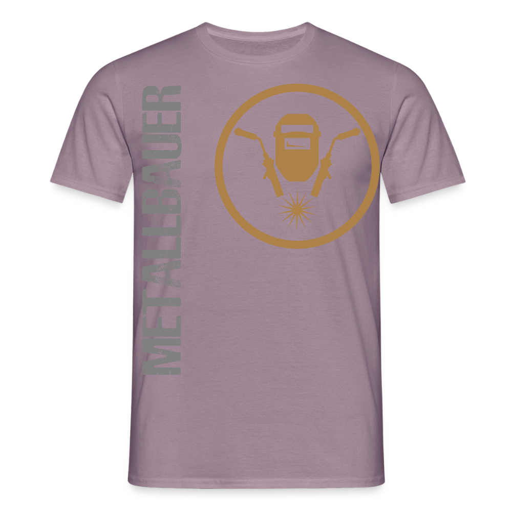 Unisex T-Shirt "Metallbauer" Lilagrau Männer T-Shirt