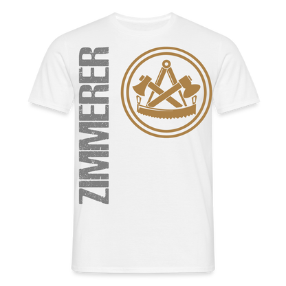 Unisex T-Shirt "Zimmerer" Weiß Männer T-Shirt
