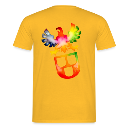 Unisex T-Shirt "Maler" (beidseitig bedruckt) - Gelb