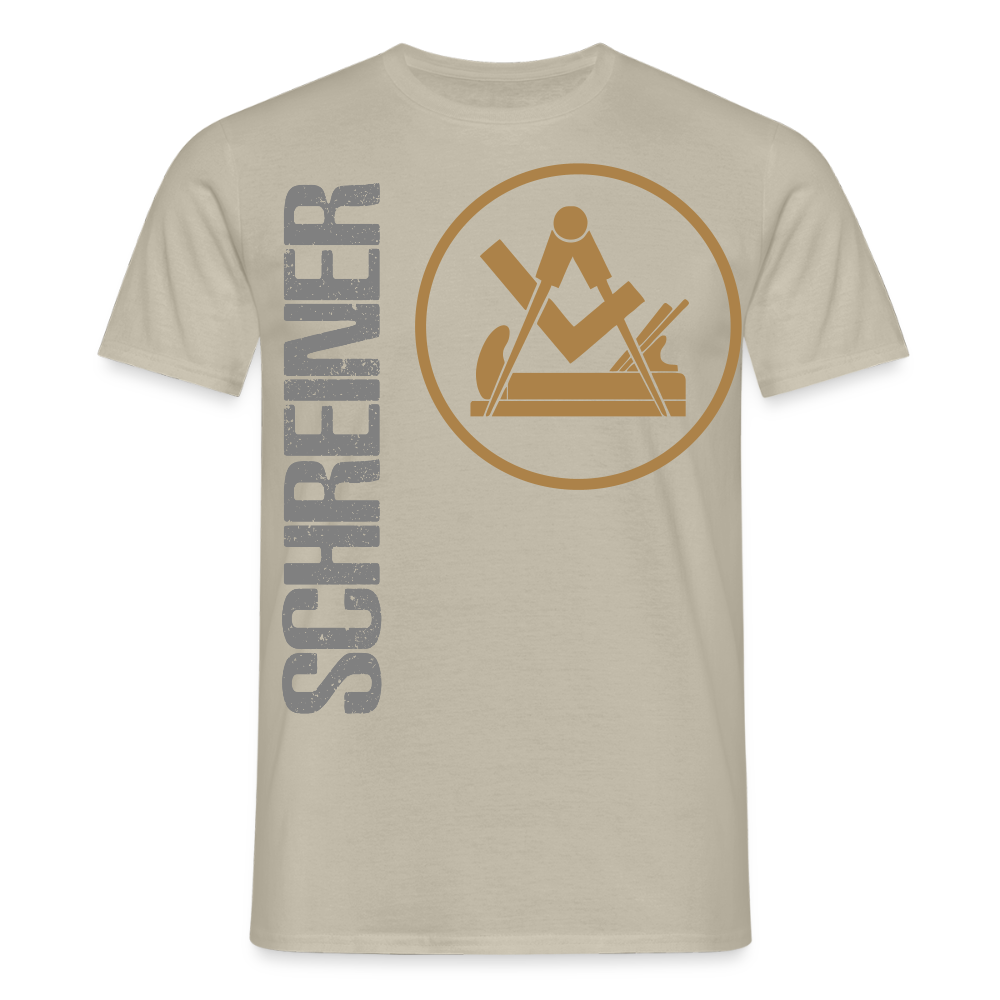 Unisex T-Shirt "Schreiner" Sandbeige Männer T-Shirt