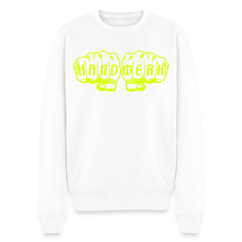 Unisex Premium Pullover "Bäcker" neongelb Weiß Männer Premium Pullover