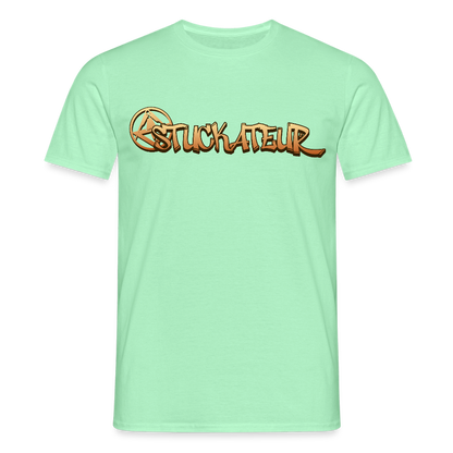 Unisex T-Shirt "Stuckateur" Mintgrün Männer T-Shirt