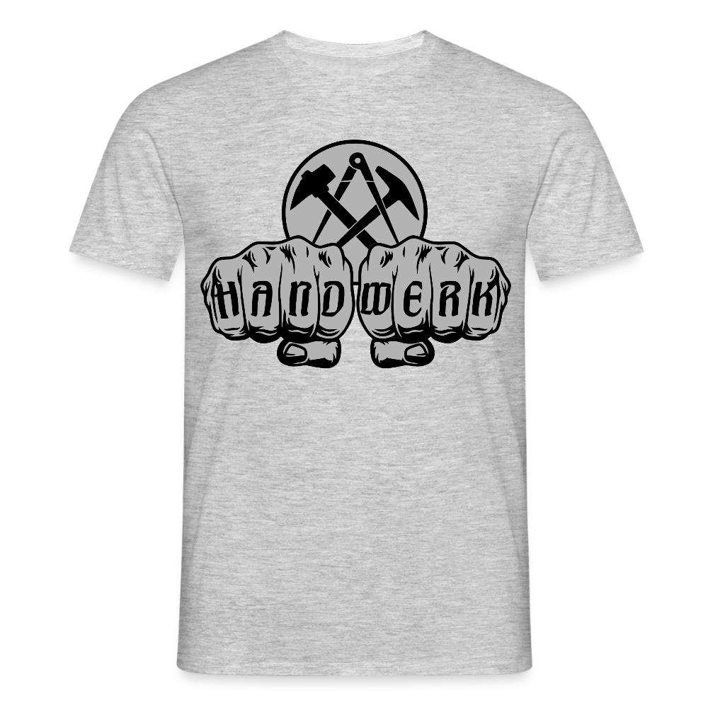 Unisex T-Shirt "Dachdecker" Grau meliert Männer T-Shirt