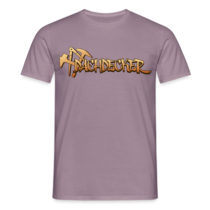 Unisex T-Shirt "Dachdecker" Lilagrau Männer T-Shirt