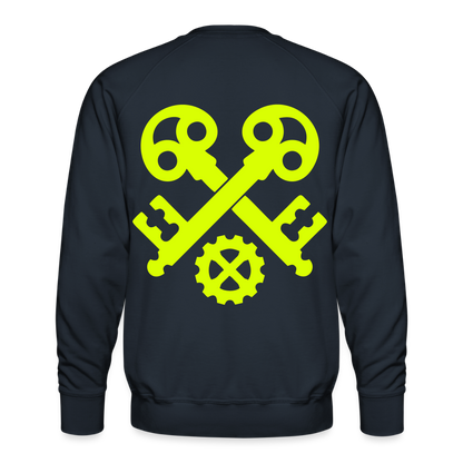 Unisex Premium Pullover "Schlosser" neongelb Männer Premium Pullover