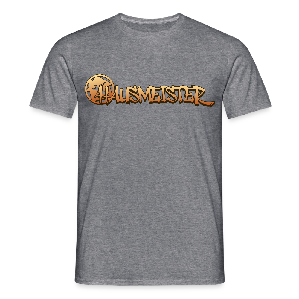 Unisex T-Shirt "Hausmeister" Graphit meliert Männer T-Shirt