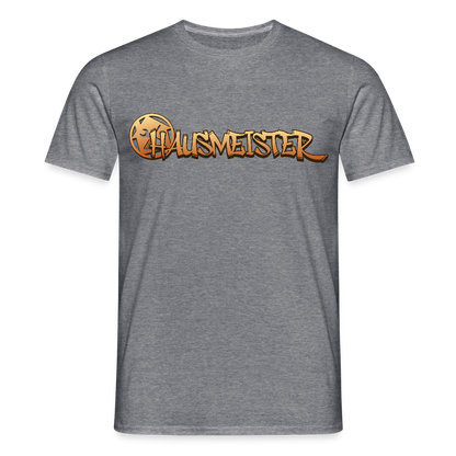 Unisex T-Shirt "Hausmeister" Graphit meliert Männer T-Shirt