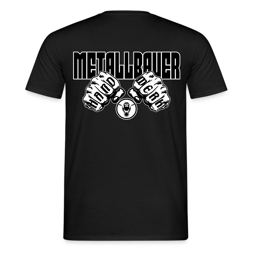 Unisex T-Shirt "Metallbauer" Schwarz Männer T-Shirt