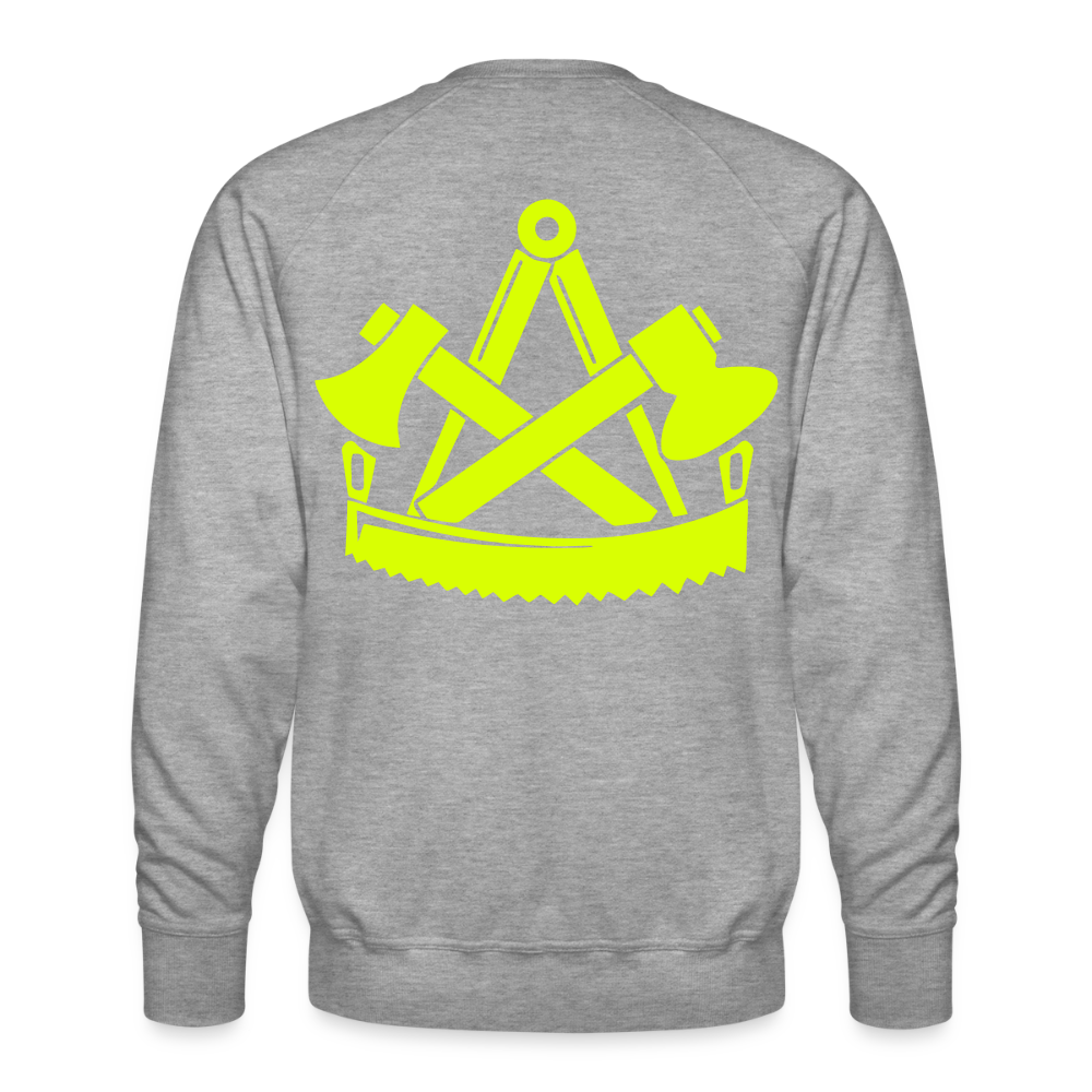Unisex Premium Pullover "Zimmermann" neongelb Männer Premium Pullover