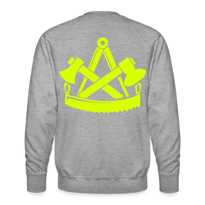 Unisex Premium Pullover "Zimmermann" neongelb Männer Premium Pullover