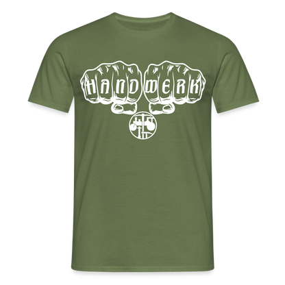 Unisex T-Shirt "Strassenbauer" Militärgrün Männer T-Shirt