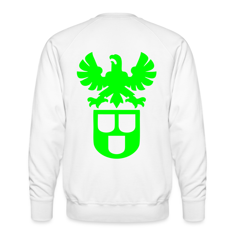Unisex Premium Pullover "Lackierer" neongrün Weiß Männer Premium Pullover